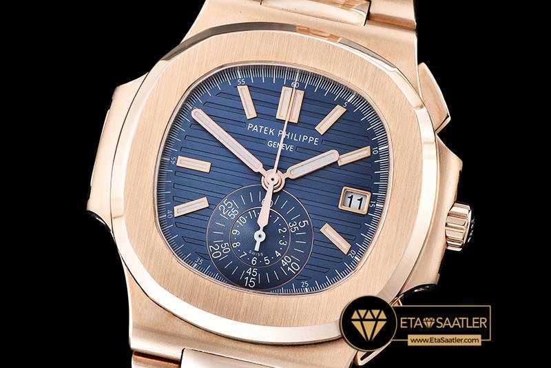 PP0199A - 5980 Nautilis Chrono RGRG Blue BP A-7750 - 01.jpg